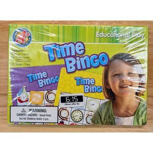 Time Bingo Educational Play Learning Game – Ages 5+ – Sealed – A+
